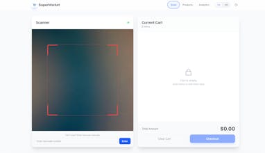 Mini Super market PWA website gallery image