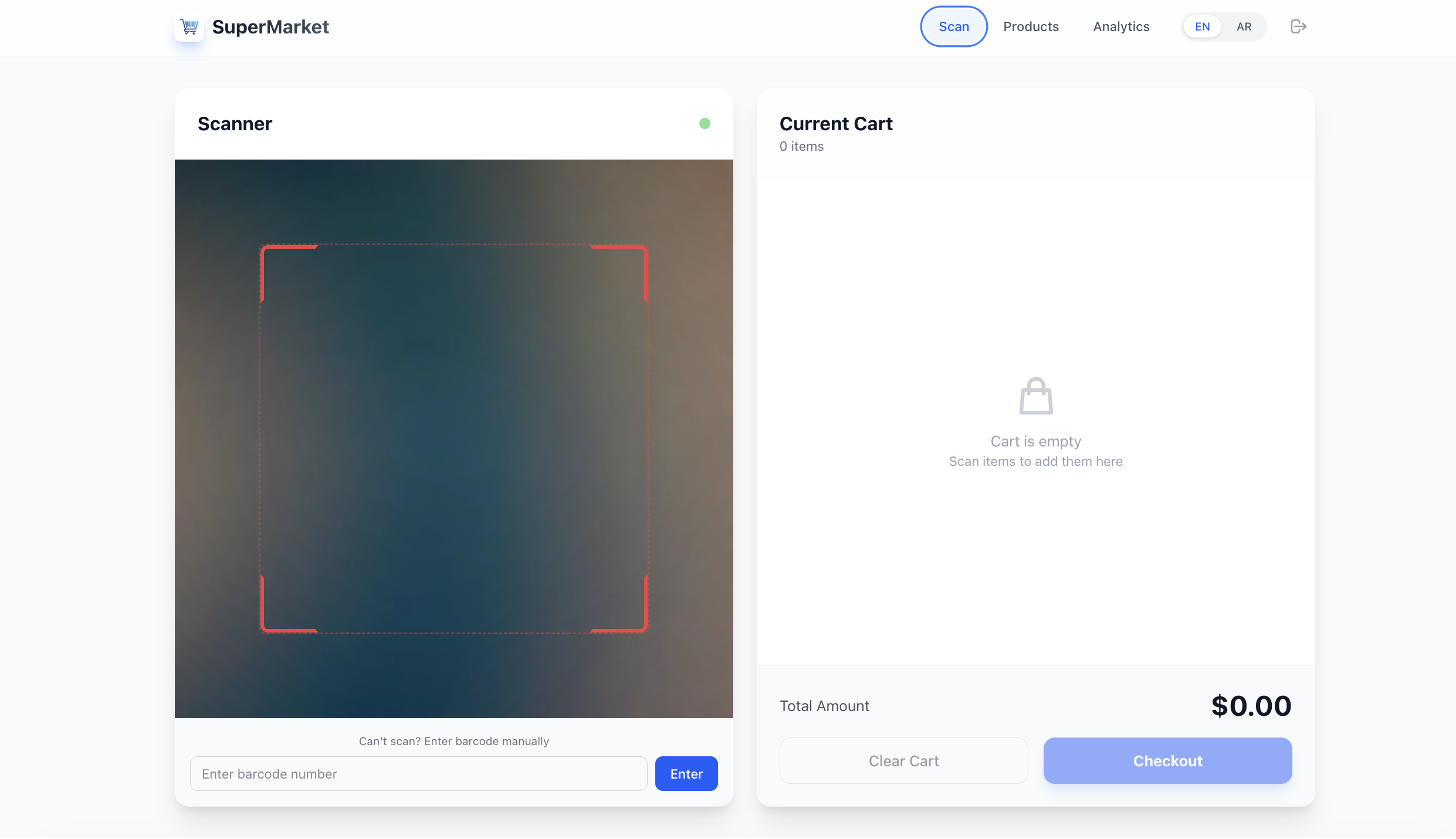 Mini Super market PWA website  - Screenshot 4 showing product features and functionality