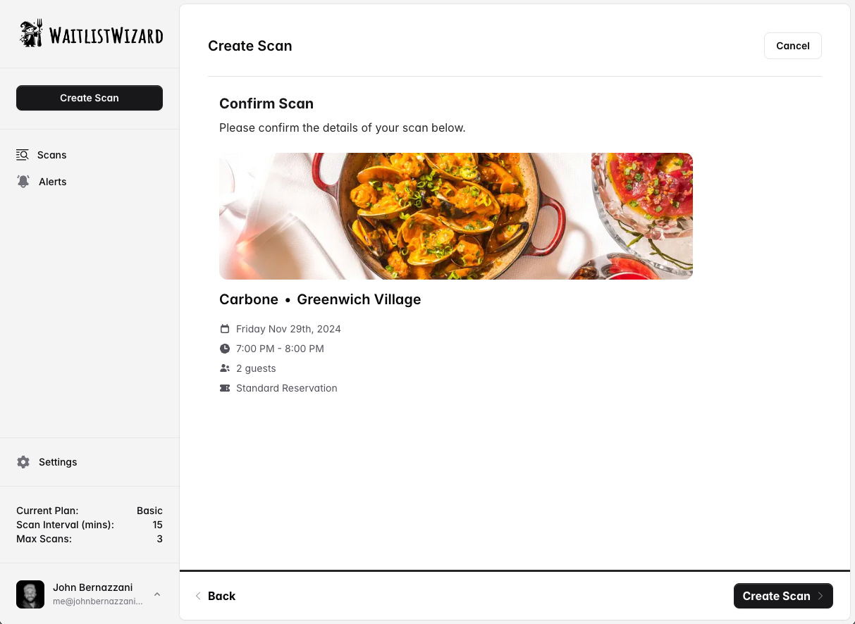 WACKLISTWIZARD - Ausverkaufte Restaurantwarnungen Medien 5