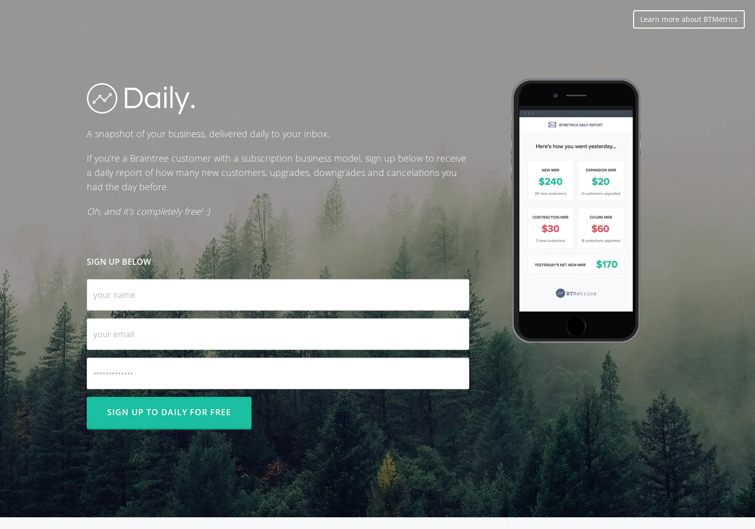 Daily by BTMetrics
