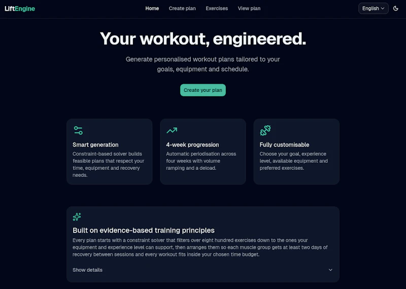 LiftEngine screenshot 3