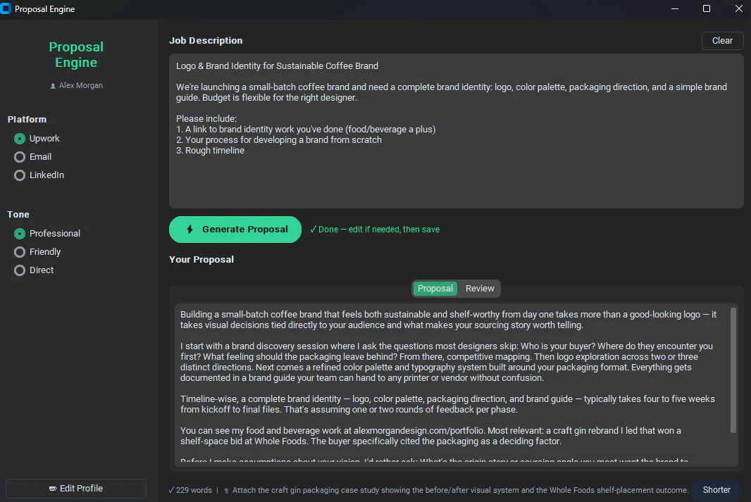 Proposal Engine gallery image