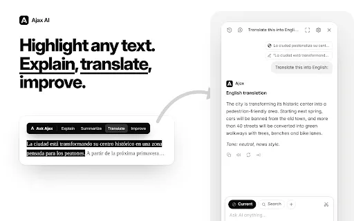 Ajax AI: Smart Assistant & Web Copilot gallery image
