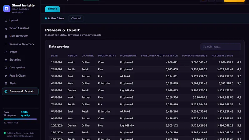 Sheet Insights BI screenshot 7