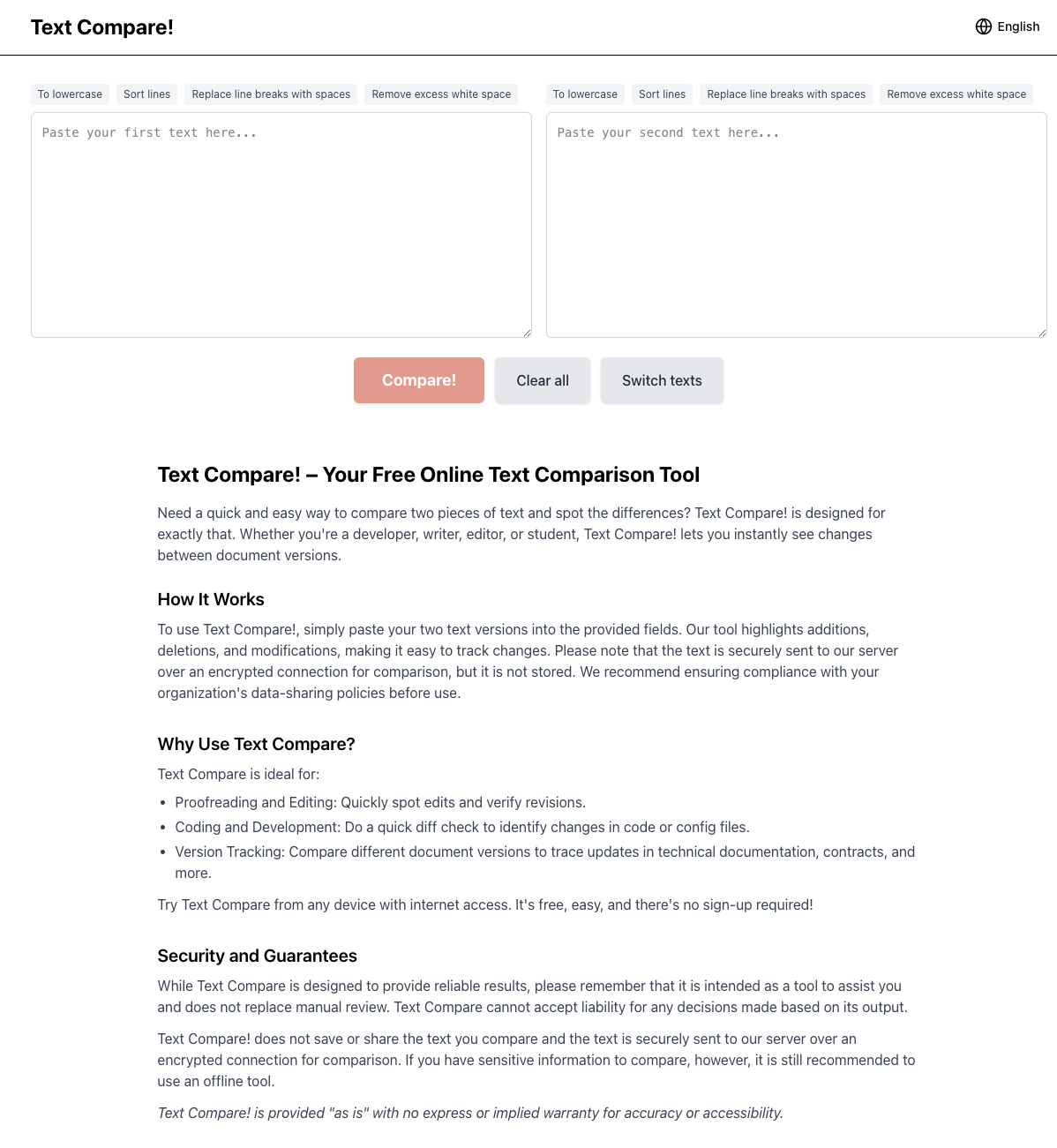 Text Compare gallery image