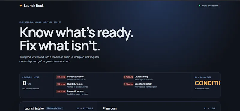 Launch Desk screenshot 1