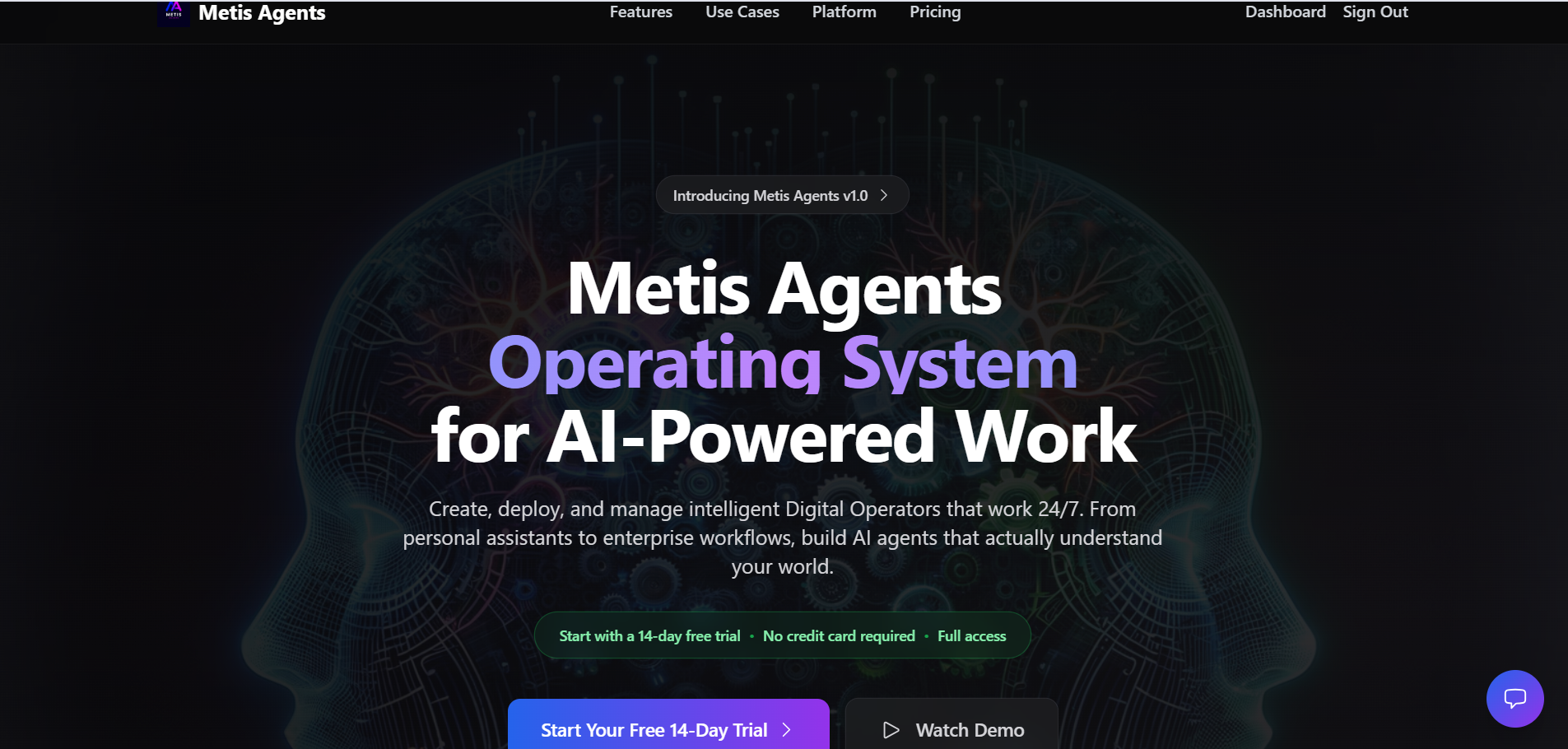 Metis Agents -Platform gallery image