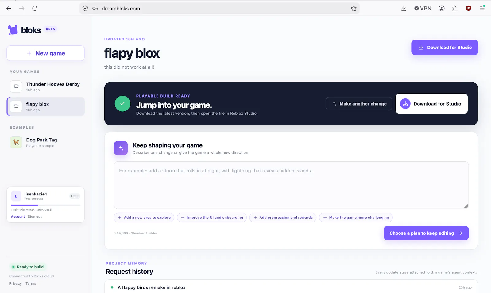 Bloks screenshot 2