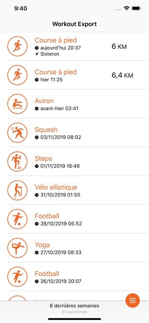 Workout Export gallery image