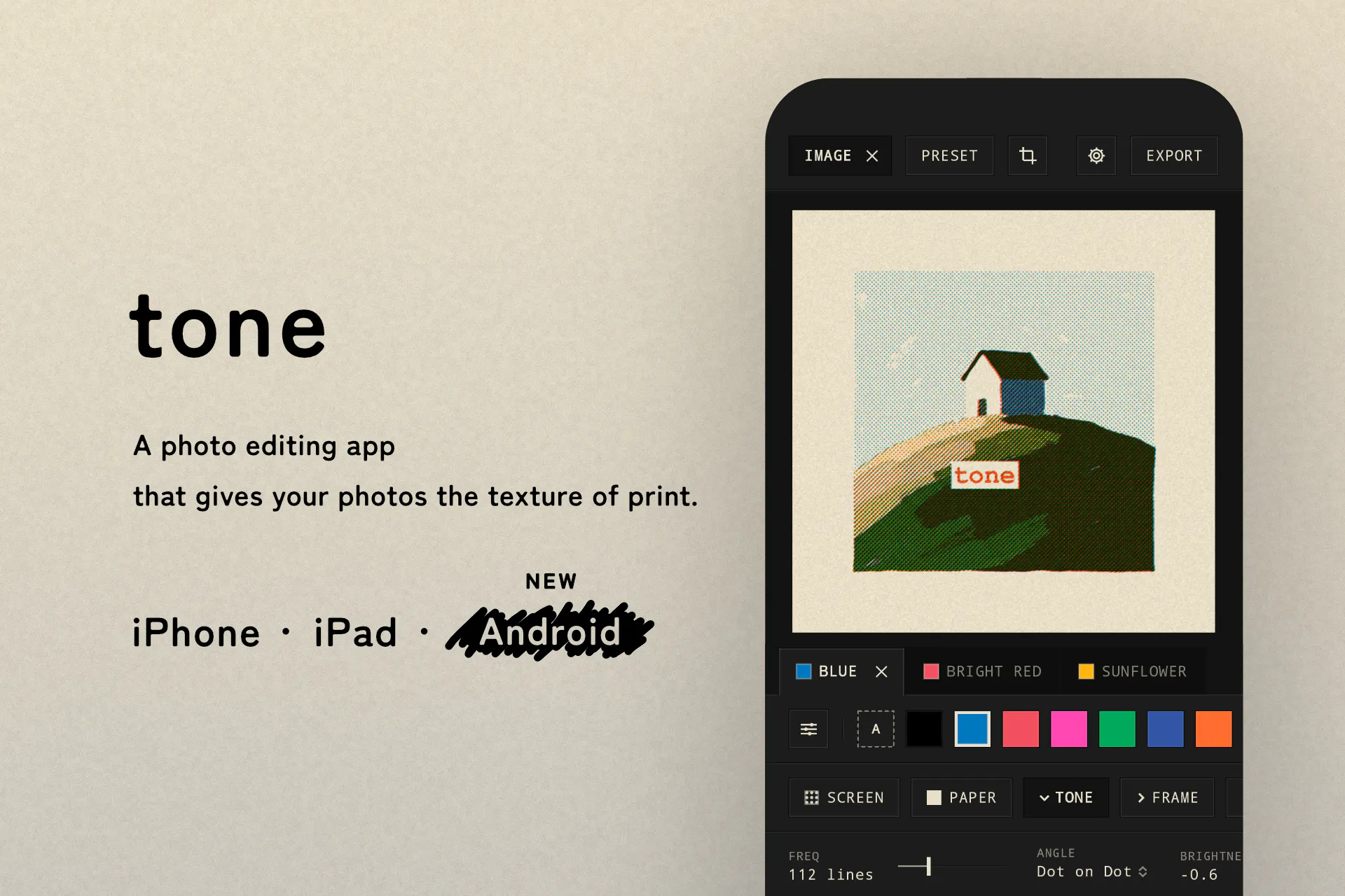 tone – Print-like photo editor gallery image