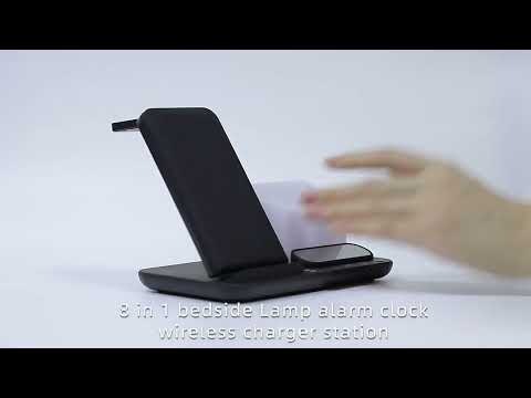 6 in 1 alarm clock wireless charger gallery image
