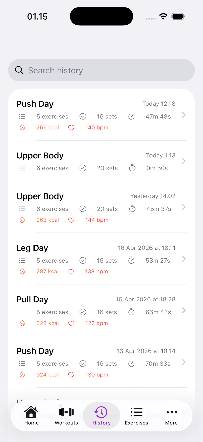 Iron Workout screenshot 4
