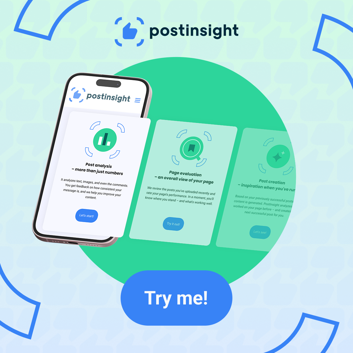 PostInsight - Ваш менеджер по странице на Facebook с AI, работающим в Facebook медиа 1