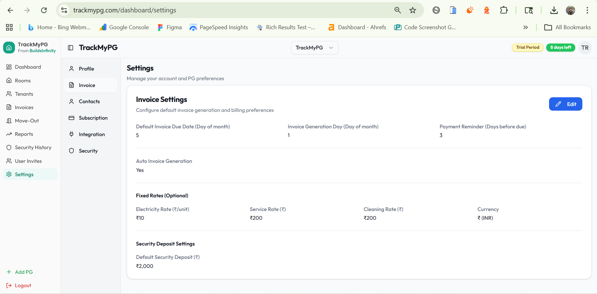 TrackMyPG gallery image