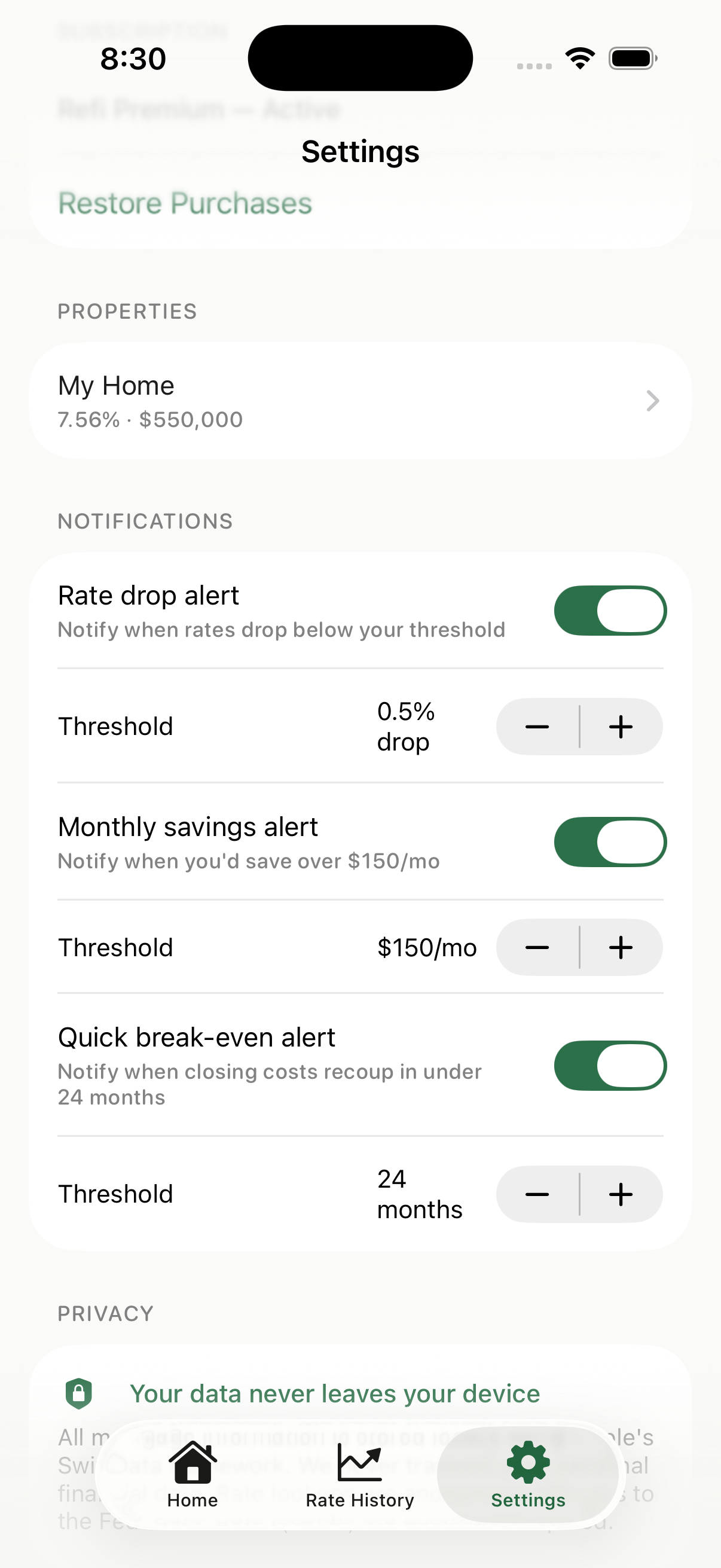 Refi Scout — Mortgage Refinance Alerts gallery image