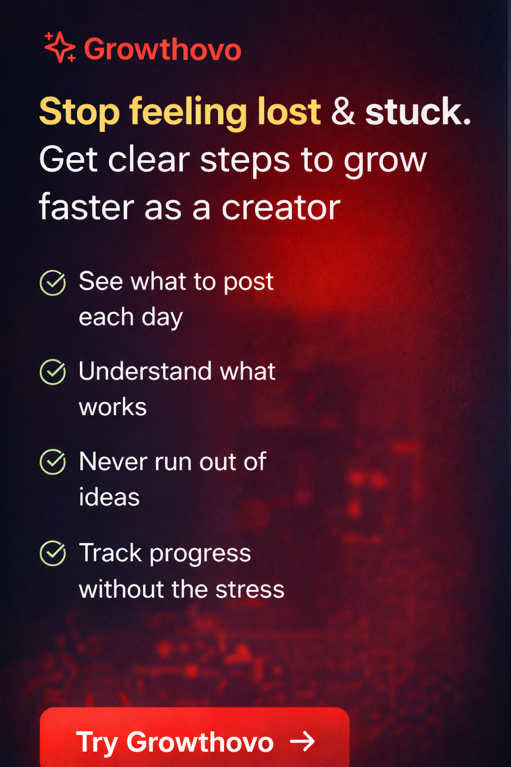 Growthovo - Main product screenshot demonstrating key features and user interface