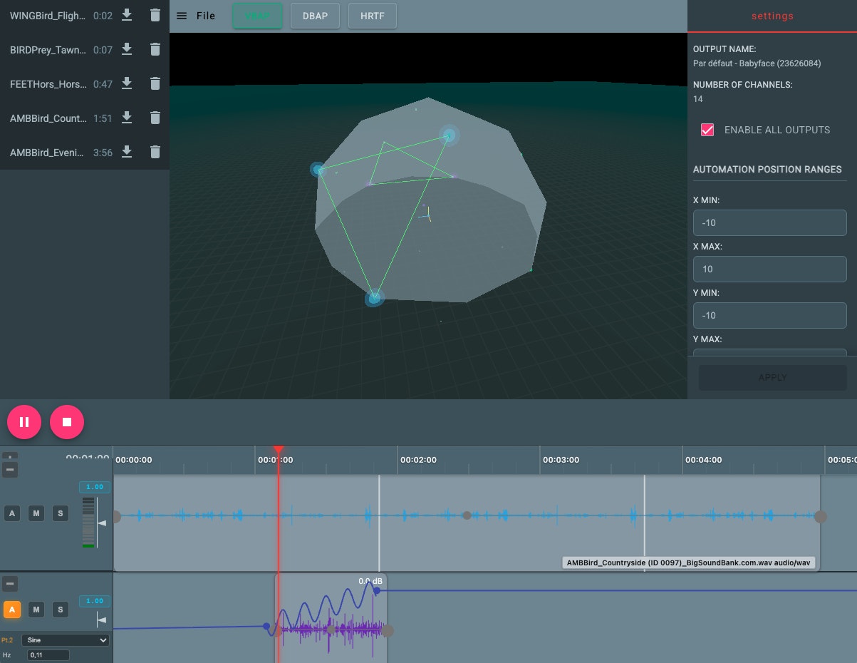 Angular Audio - SpaceXYZ - Main product screenshot demonstrating key features and user interface