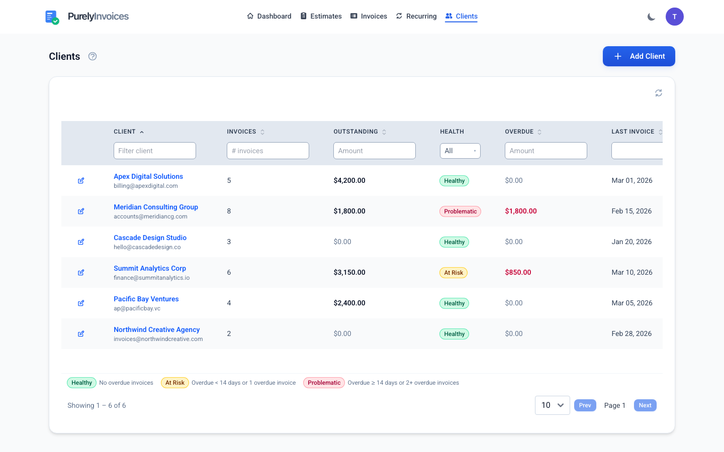 PurelyInvoices.com gallery image