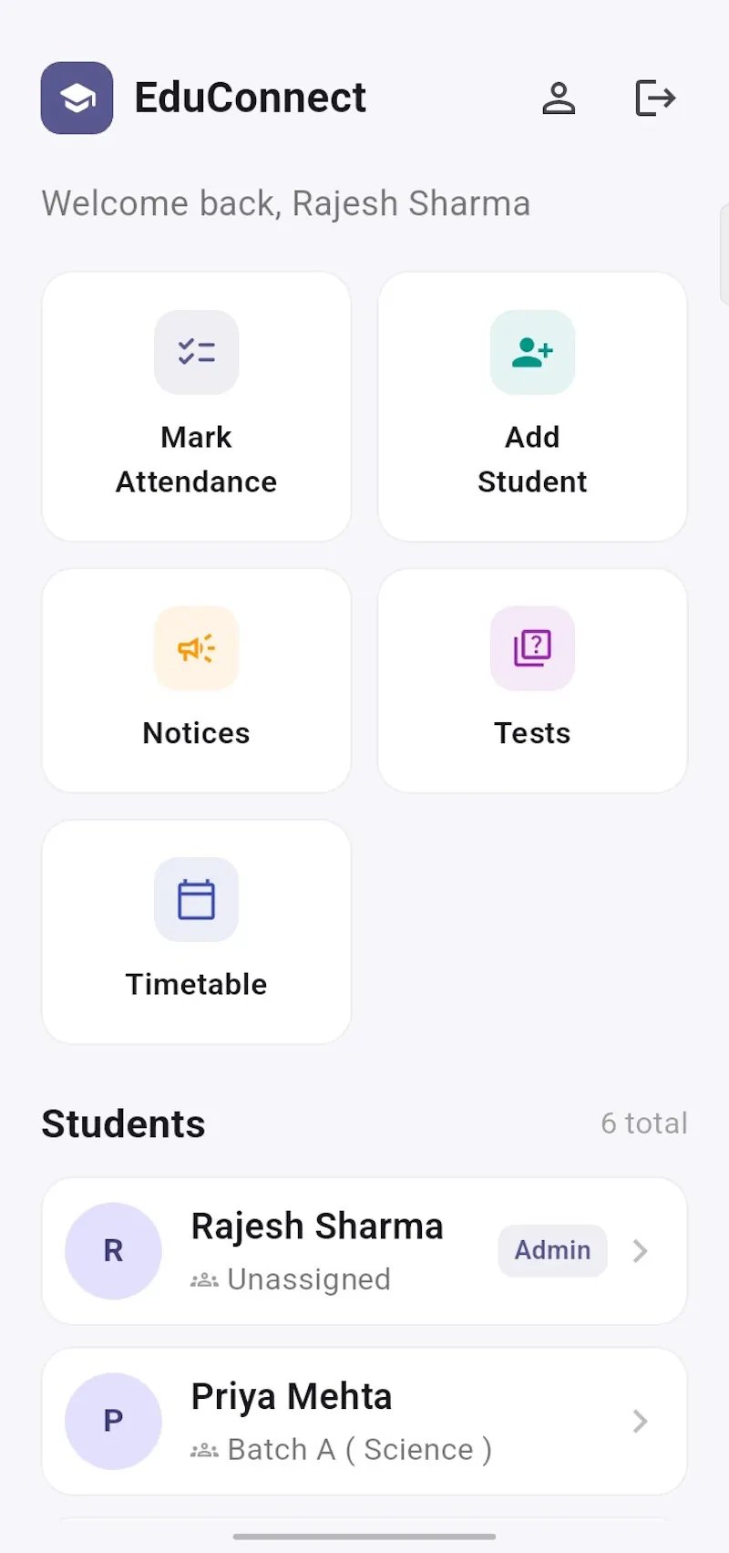 EduConnect screenshot 2
