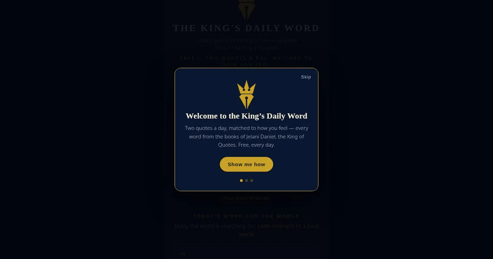 The King's Daily Word screenshot 1