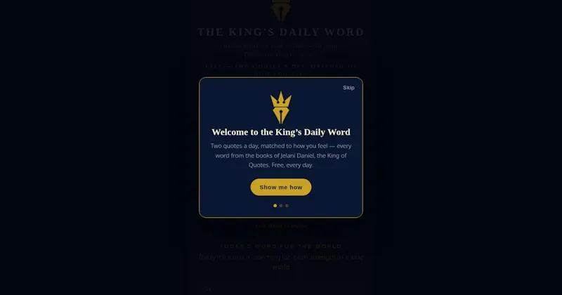 The King's Daily Word screenshot 1