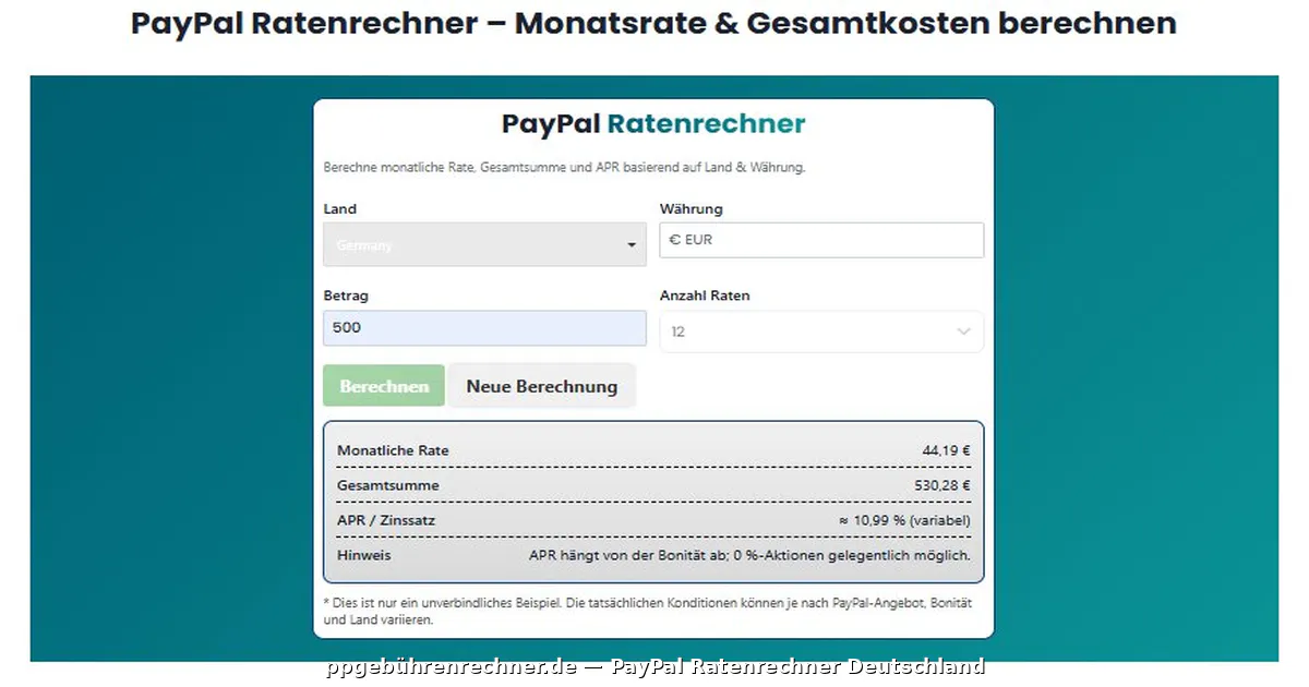 PayPal Gebührenrechner Deutschland gallery image
