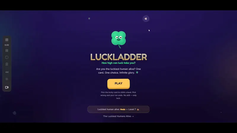 LUCKLADDER screenshot 1 (video preview)