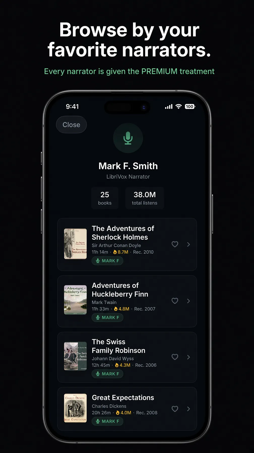 Voxelle - Librivox with premium audio gallery image