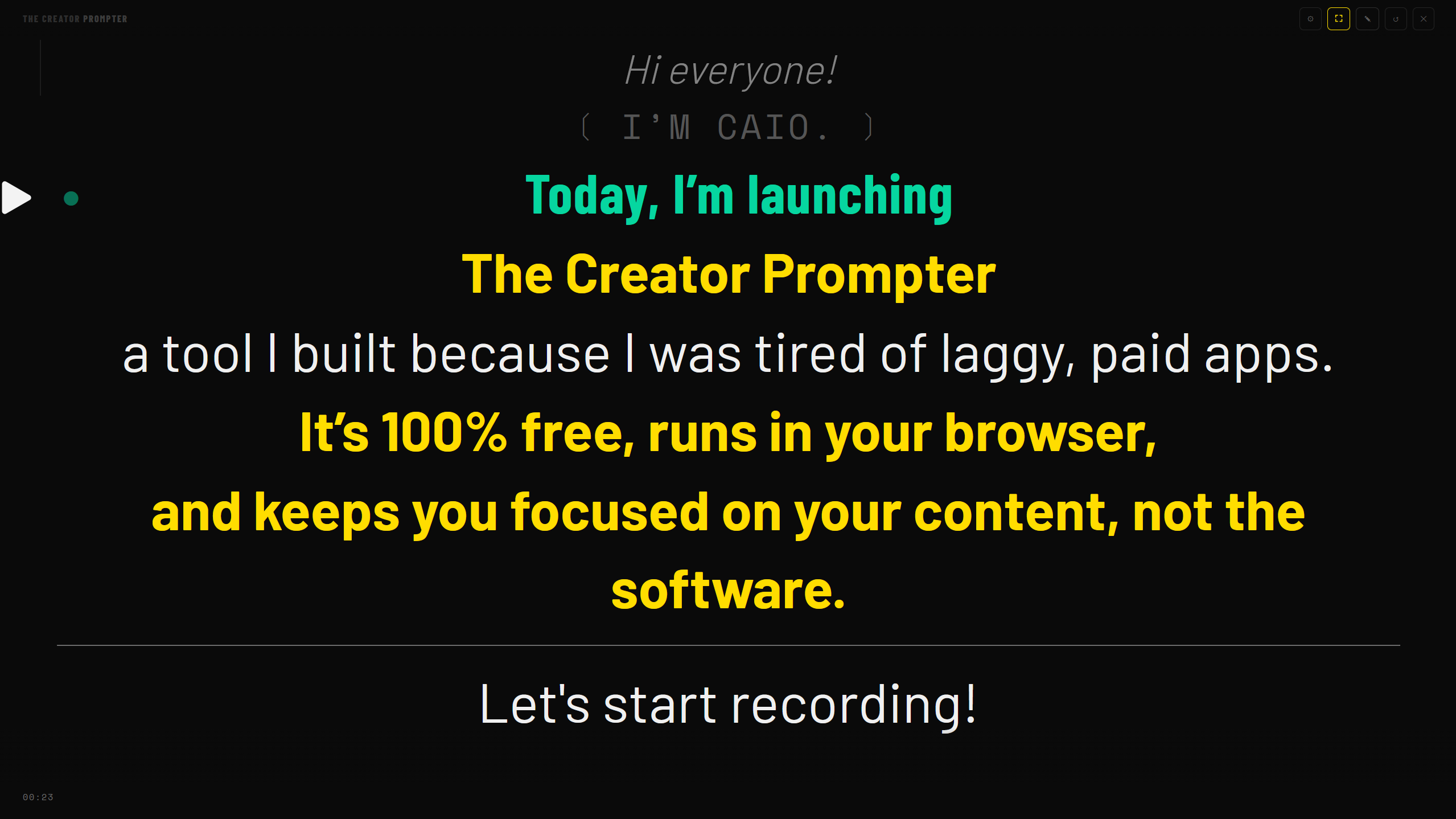 The Creator Prompter gallery image