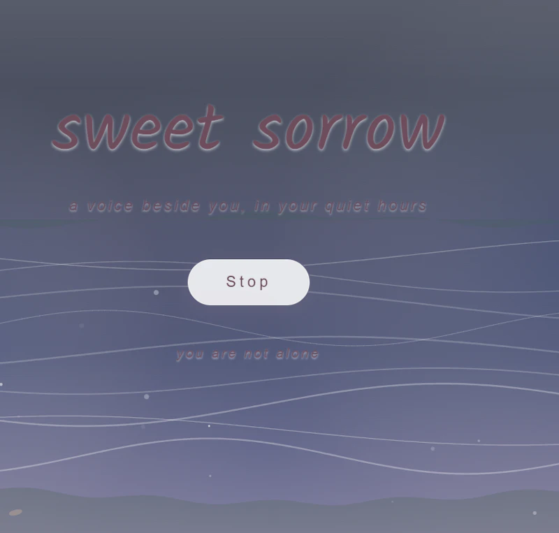 sweet sorrow — a voice beside you screenshot 2