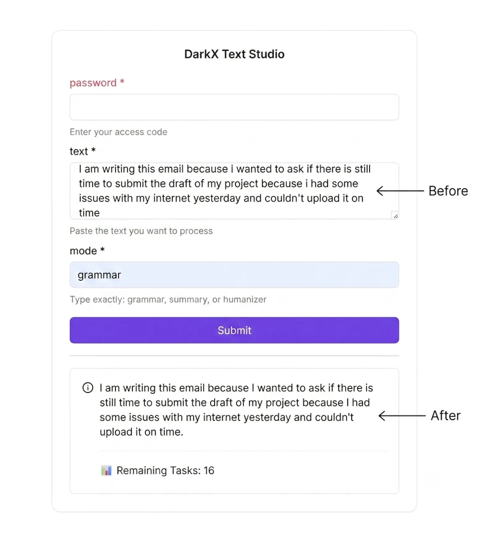 DarkX Text Studio screenshot 1