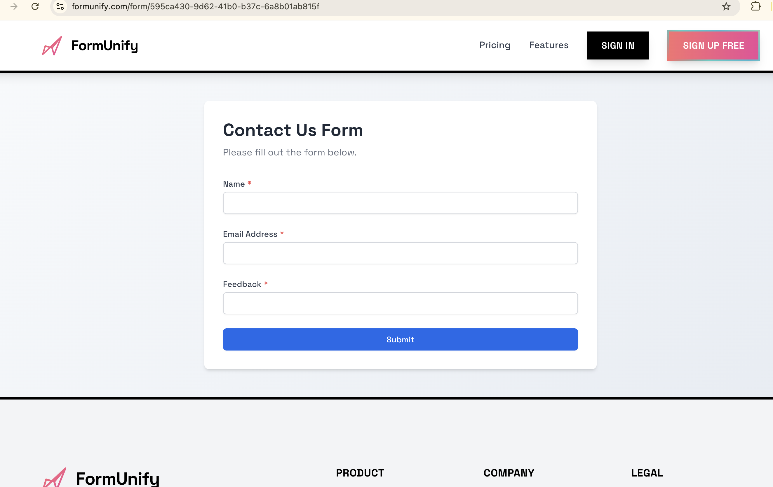 Formunificare - Costruttore di moduli online alimentati con sondaggi e moduli media 5
