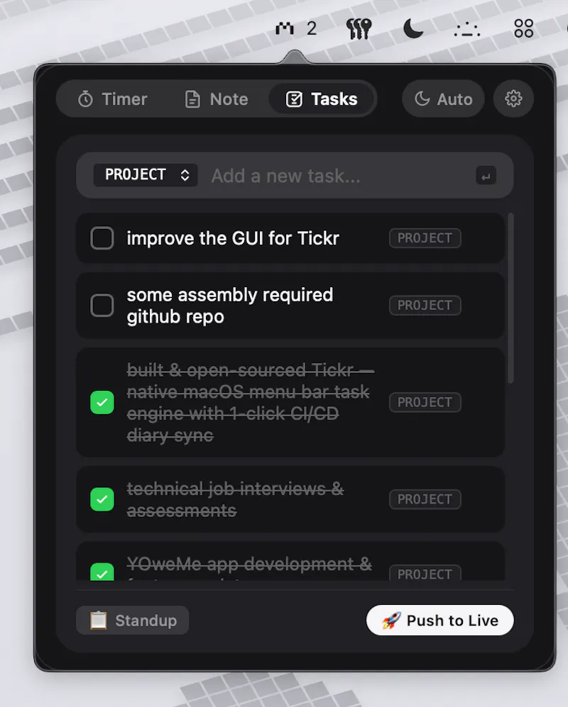 Tickr screenshot 3