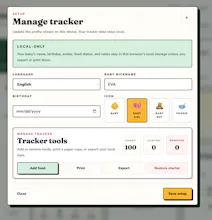 Baby Food Tracker gallery image