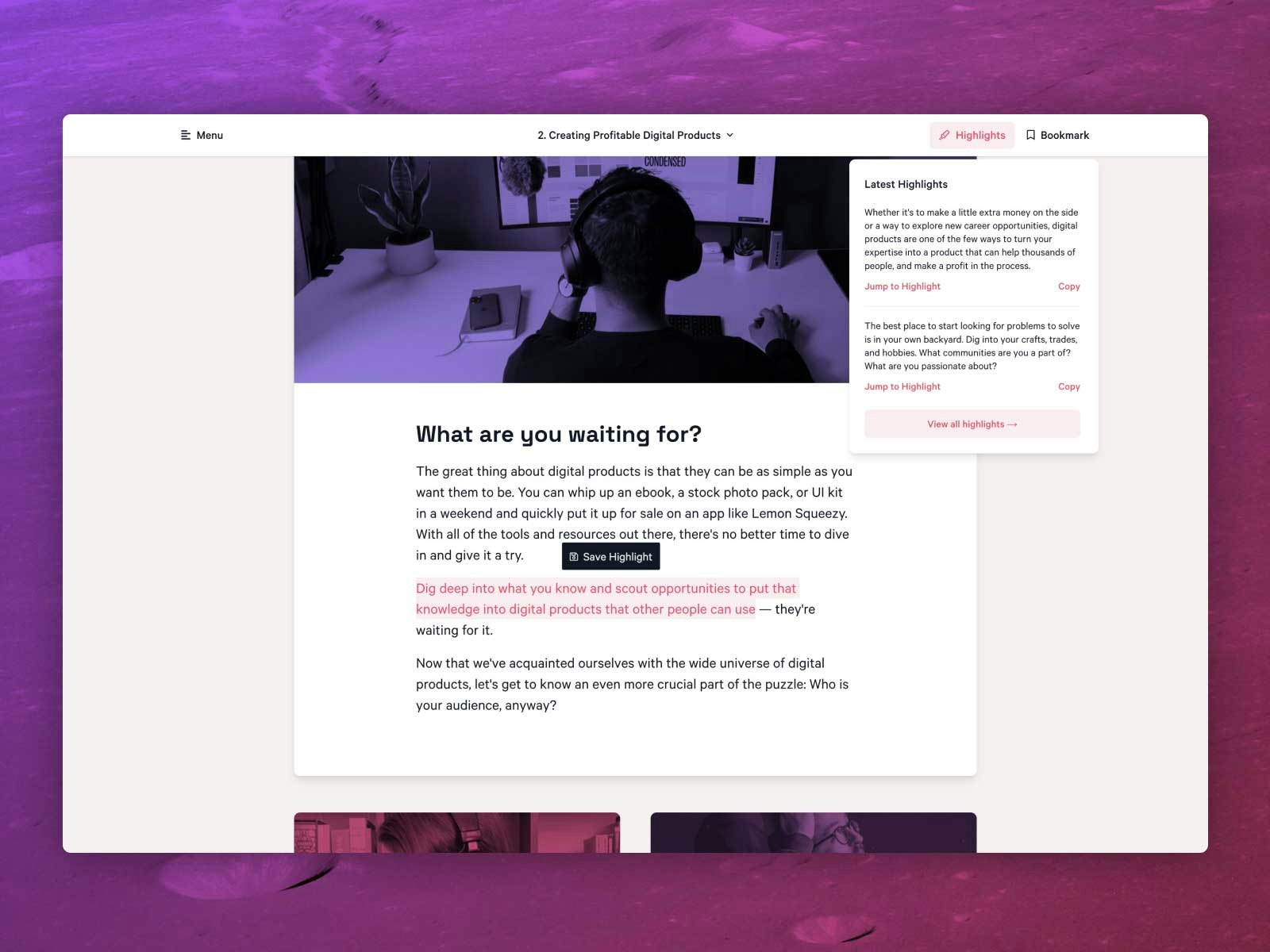Liftoff — A Digital Product Course gallery image