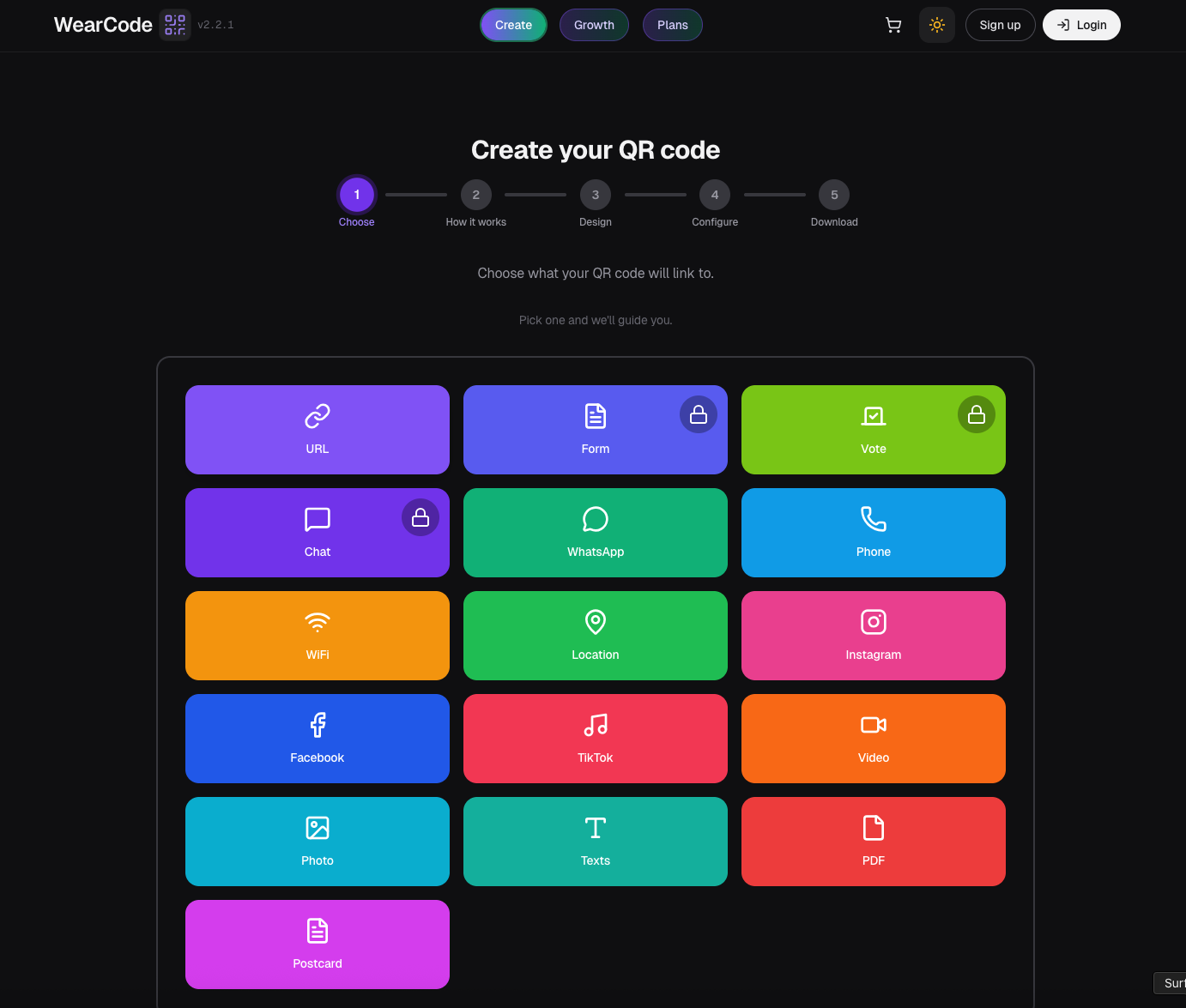 WearCode – Interactive QR Platform - Screenshot 2 showing product features and functionality