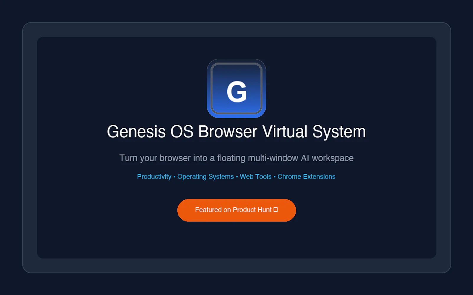 Genesis AI Browser Tools screenshot 2