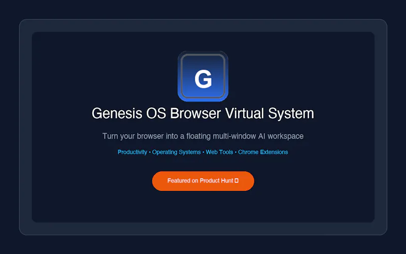 Genesis AI Browser Tools screenshot 2