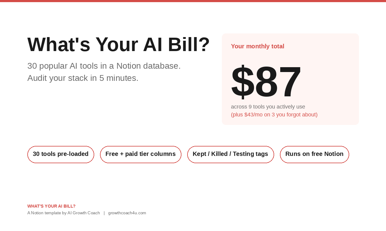 What's Your AI Bill? gallery image