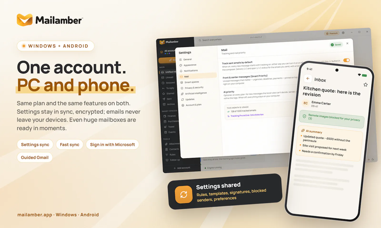 Mailamber screenshot 6