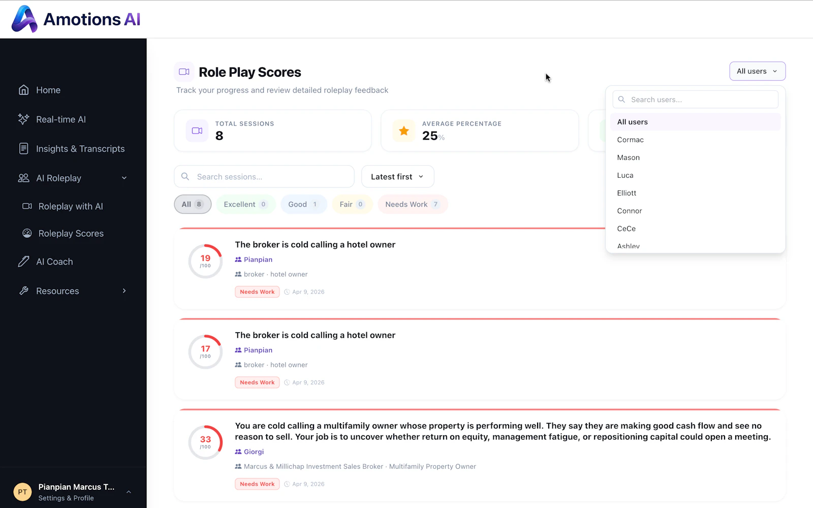 Emotional intelligence AI for live calls screenshot 4