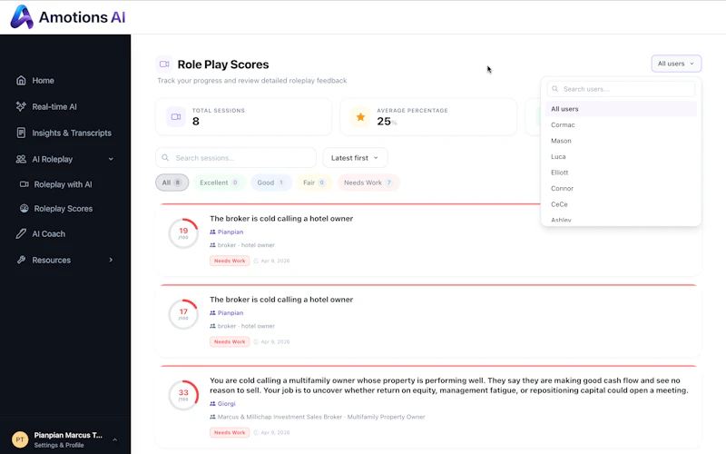 Emotional intelligence AI for live calls screenshot 4
