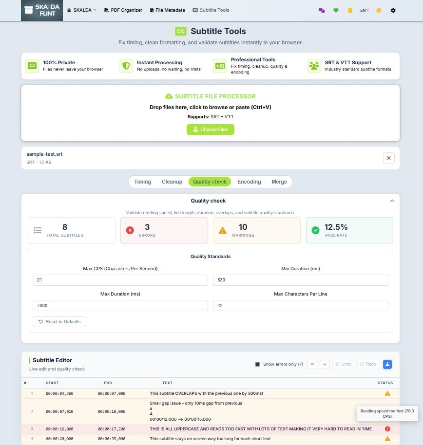FLINT - Screenshot 4 showing product features and functionality
