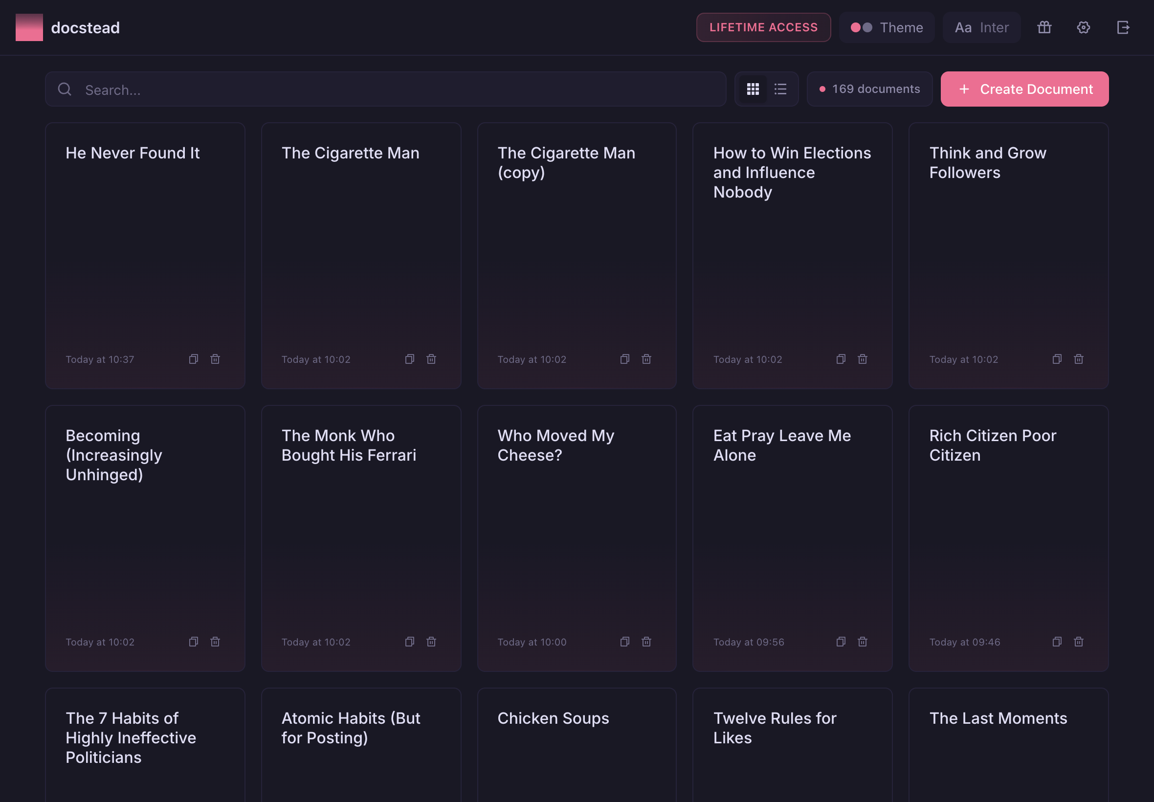 docstead - Screenshot 2 showing product features and functionality