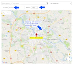 WordPress Multi Location Map gallery image