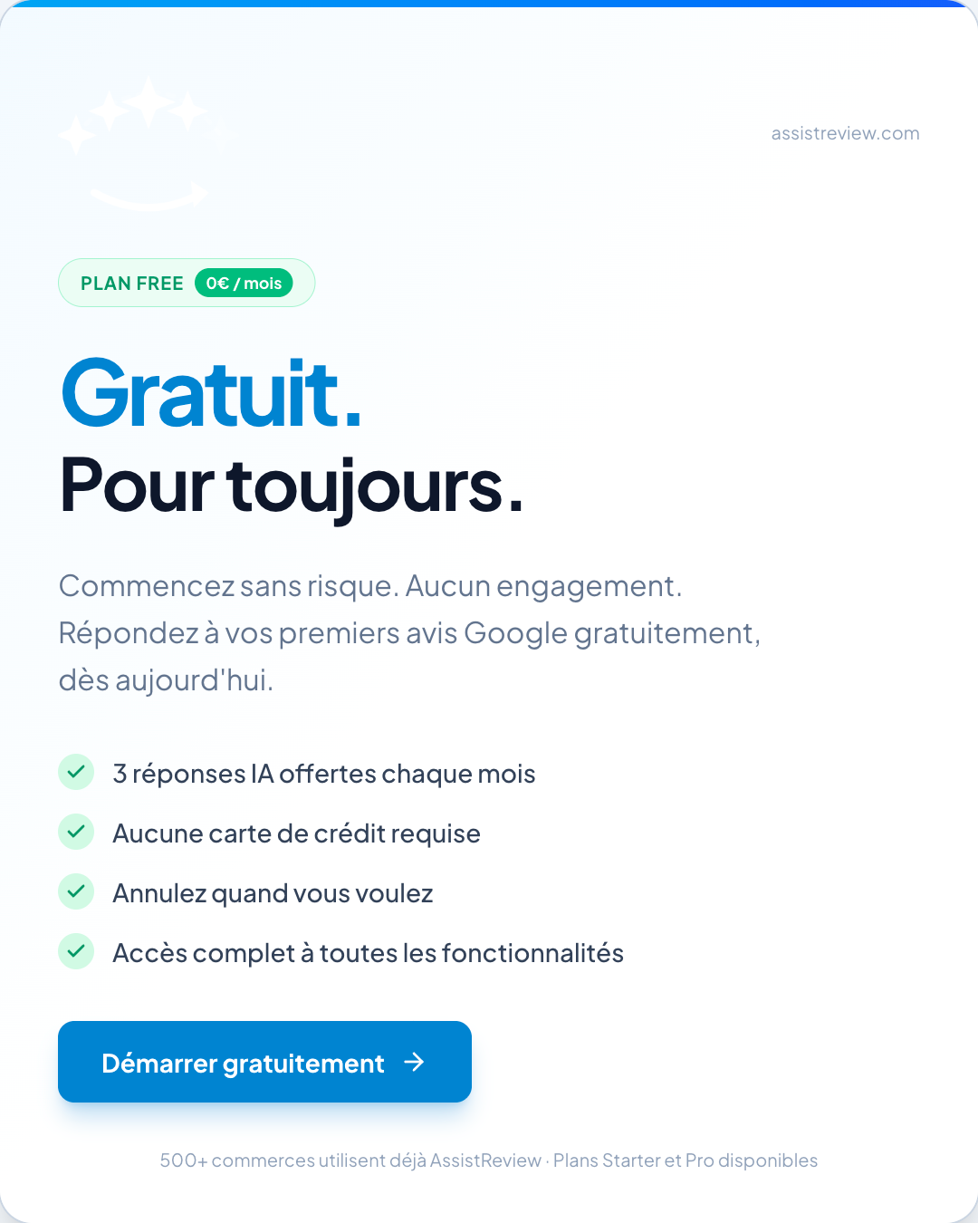 AssistReview : avis Google IA en 1 clic gallery image
