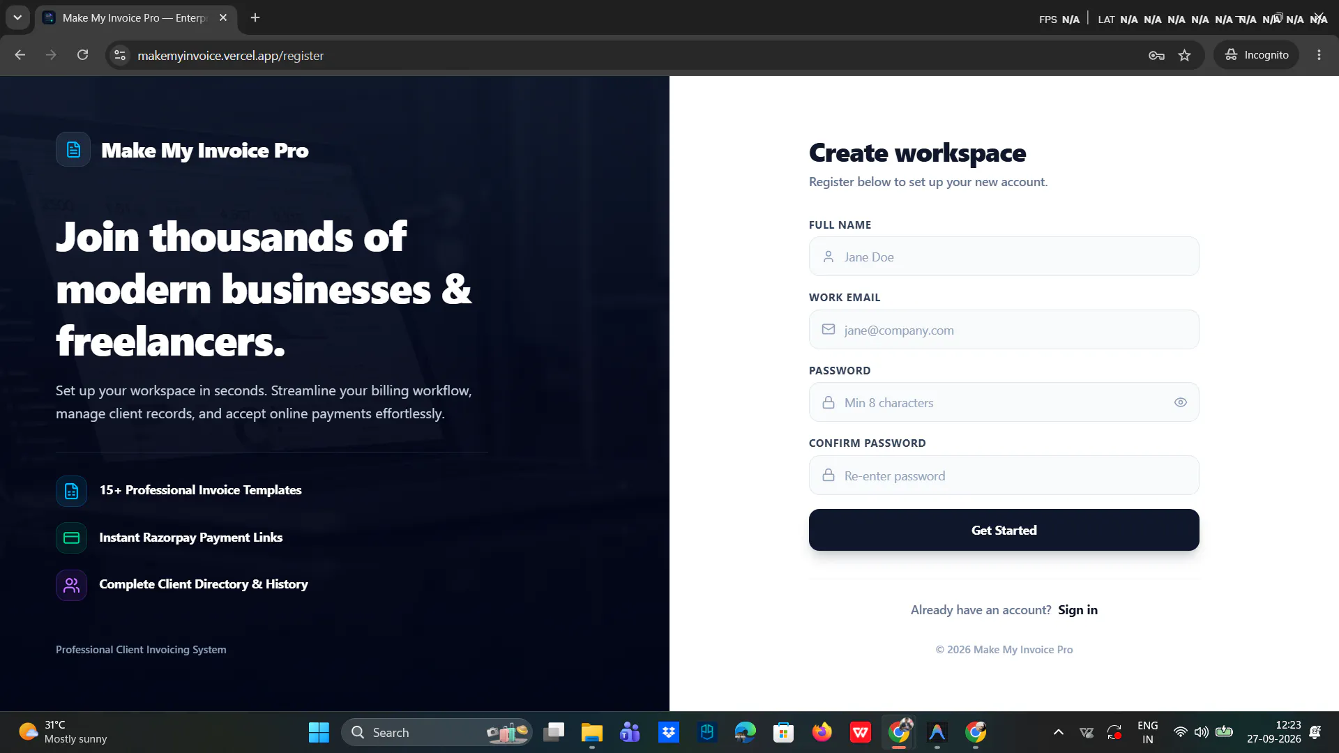 Make My Invoice Pro gallery image