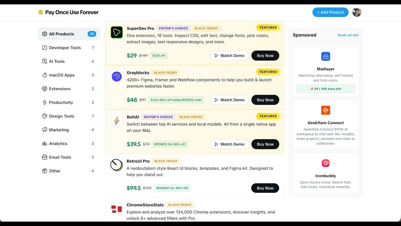 Pay Once Use Forever