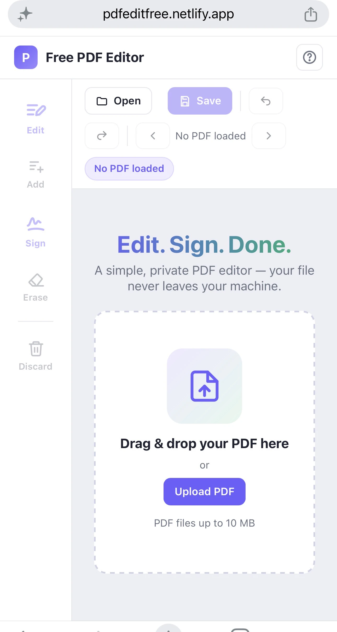 Free PDF Editor logo