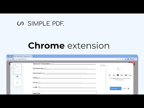 startuptile SimplePDF for Chrome-Edit fill and sign PDF files from any Chrome tab